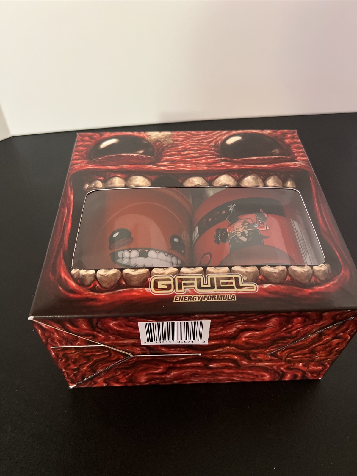G Fuel Super Meat Boy Blood Sweat & Tears Collector’s Box + Shaker Cup + Sticker