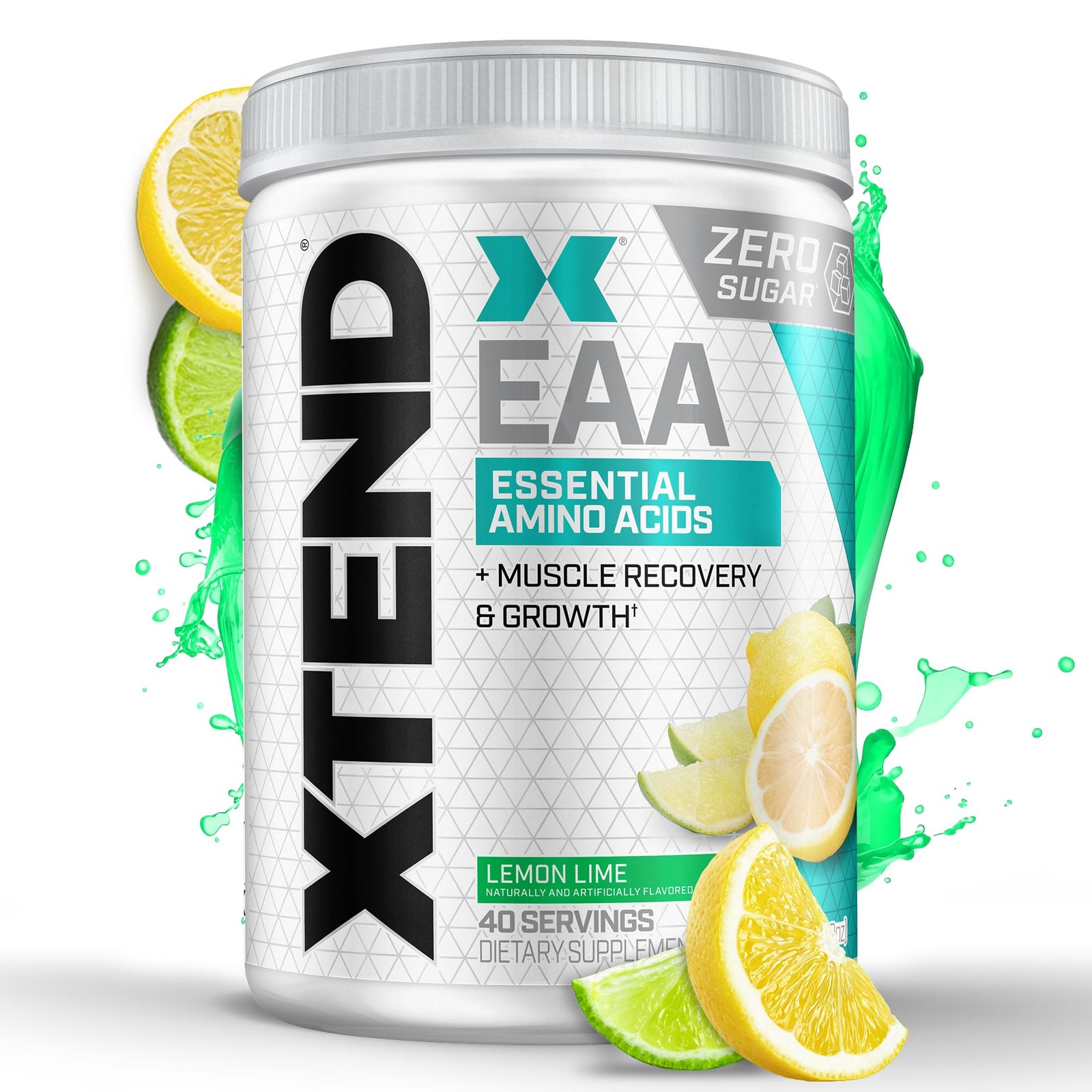 Xtend Scivation EAA + BCAA Powder | Muscle 11.9 Ounce (Pack of 1), Lemon Lime