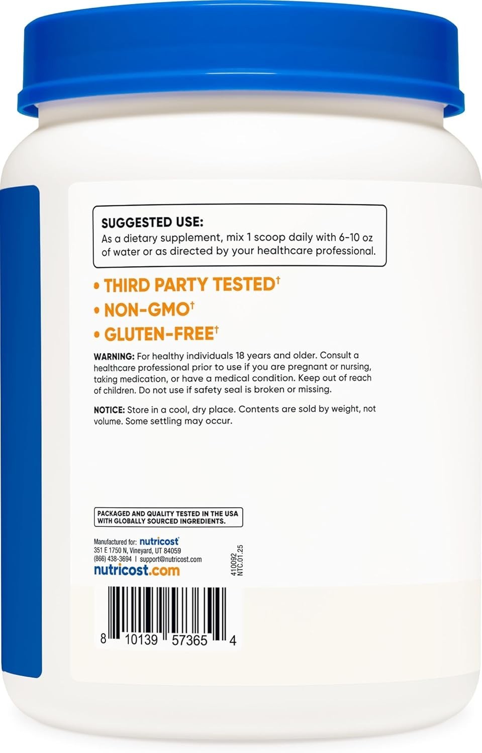 L-Arginine Powder 1KG – Pure & Powerful 5g Servings for Enhanced Performance