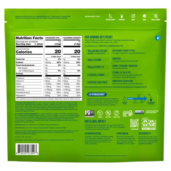 LIQUID IV HYDRATION SUGAR FREE MULTIPLIER ENERGY PACKETS ELECTROLYTES DRINK 26PK