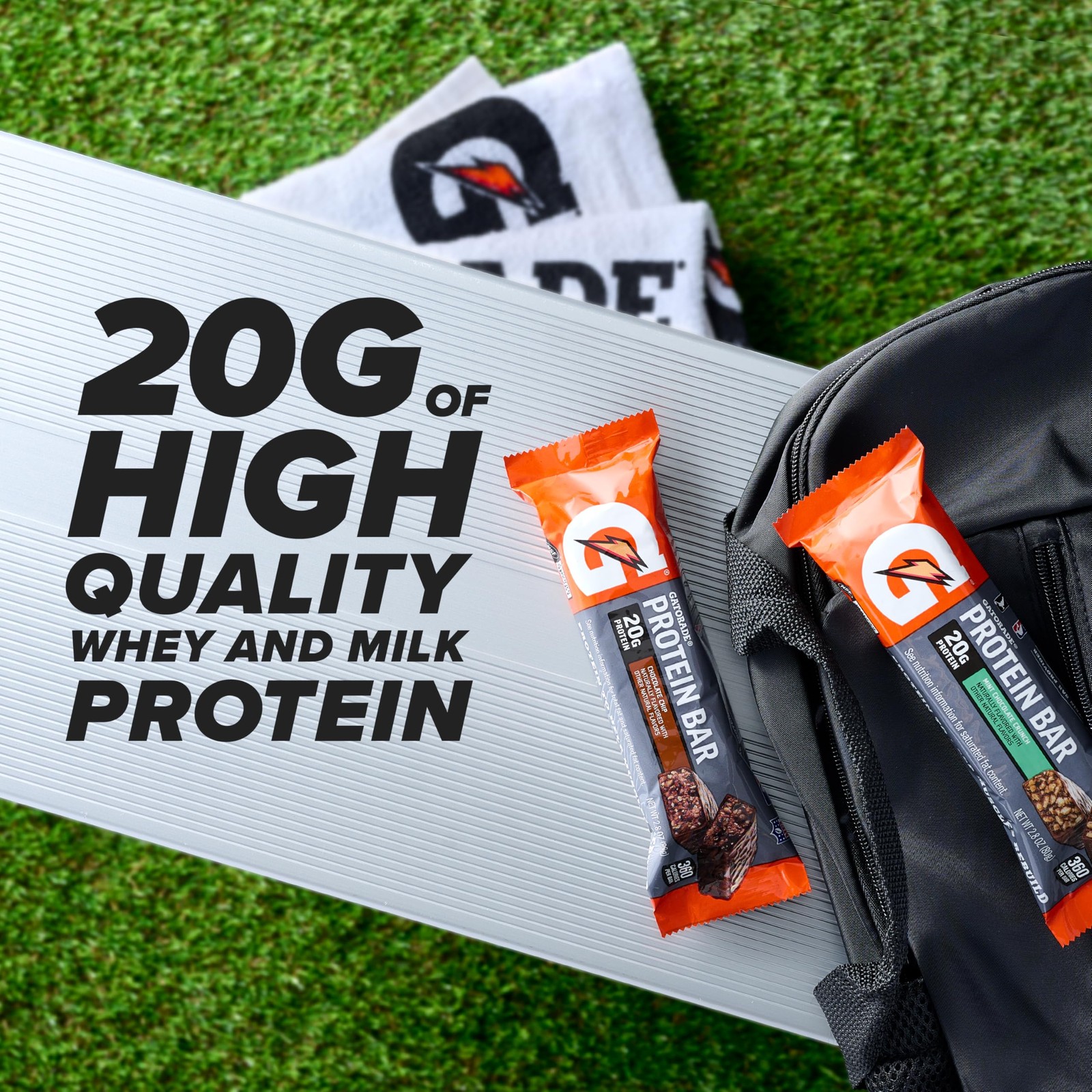 Gatorade Whey Protein Bars, Mint Chocolate Crunch, 2.8 Ounce (Pack of 12)