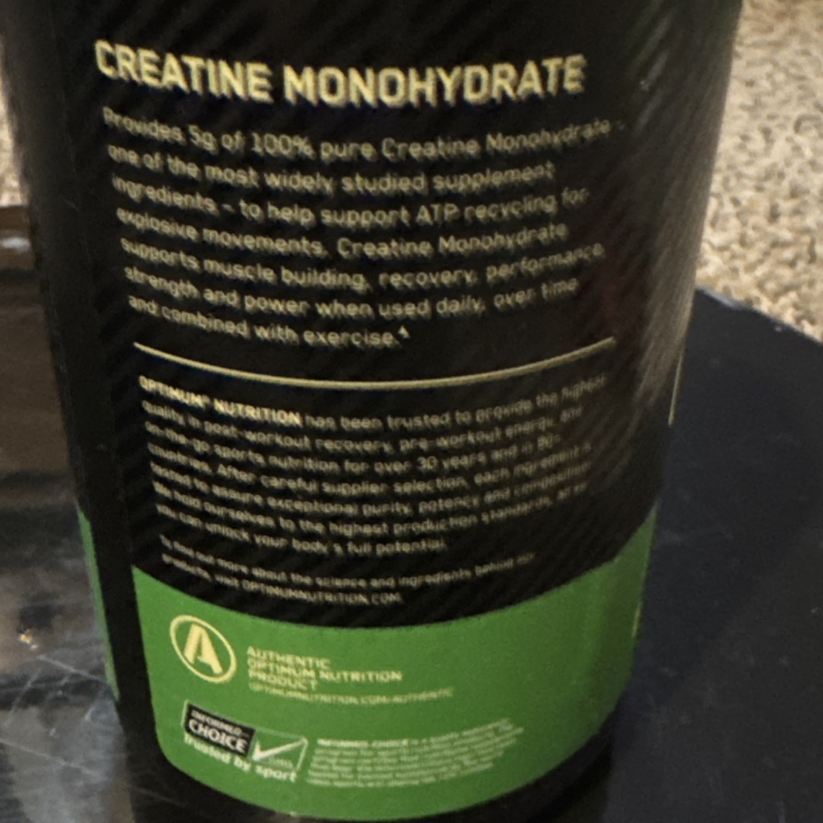 Brand New Optimum Nutrition Micronized Creatine Monohydrate Powder Unflavored