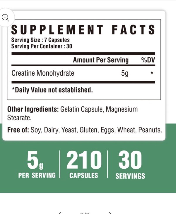 NUTRI POTENTIA Creatine Monohydrate For Enhanced Workout And Muscle Growth 210
