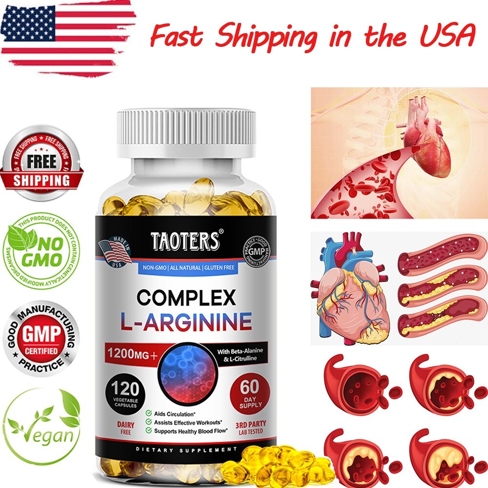 Nitric Oxide – Supports Healthy Blood Flow & Boost Circulation and Muscle Growth