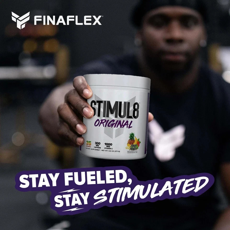 FINAFLEX STIMUL8 Pre-Workout – Fruit Punch – 35 Servings – Pack of 2