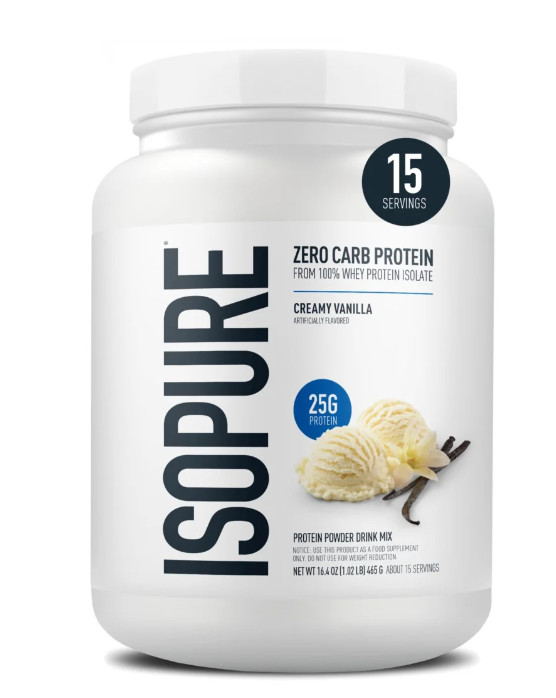 Isopure Zero Carb Whey Protein Isolate Vanilla 25g 15 Servings