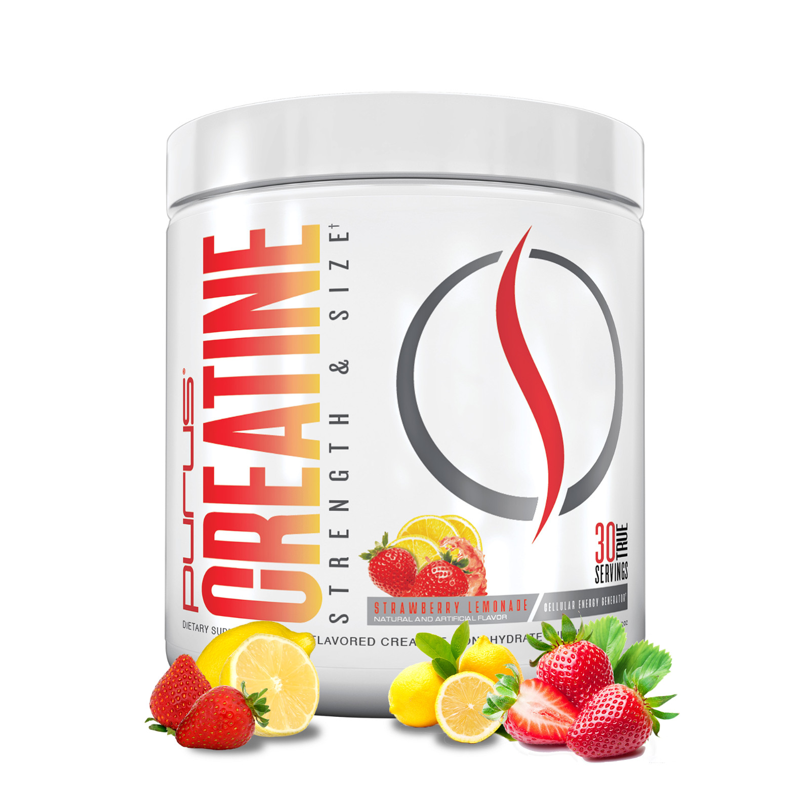 Flavored Creatine Monohydrate Powder by Purus Labs: Boost Power & Strength 30srv
