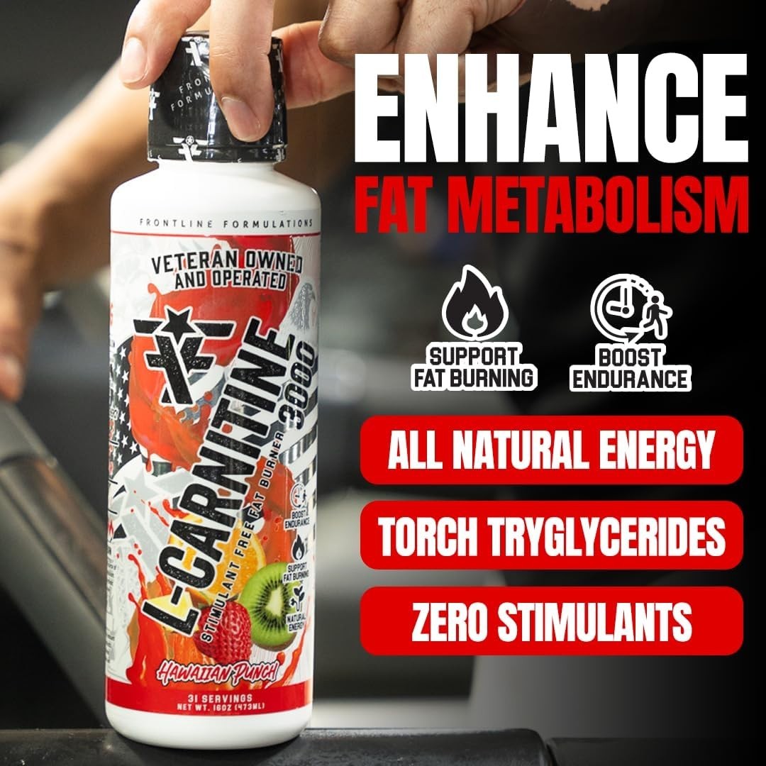 Frontline Formulations L-Carnitine Stimulant Free Enhances Energy & Metabolism