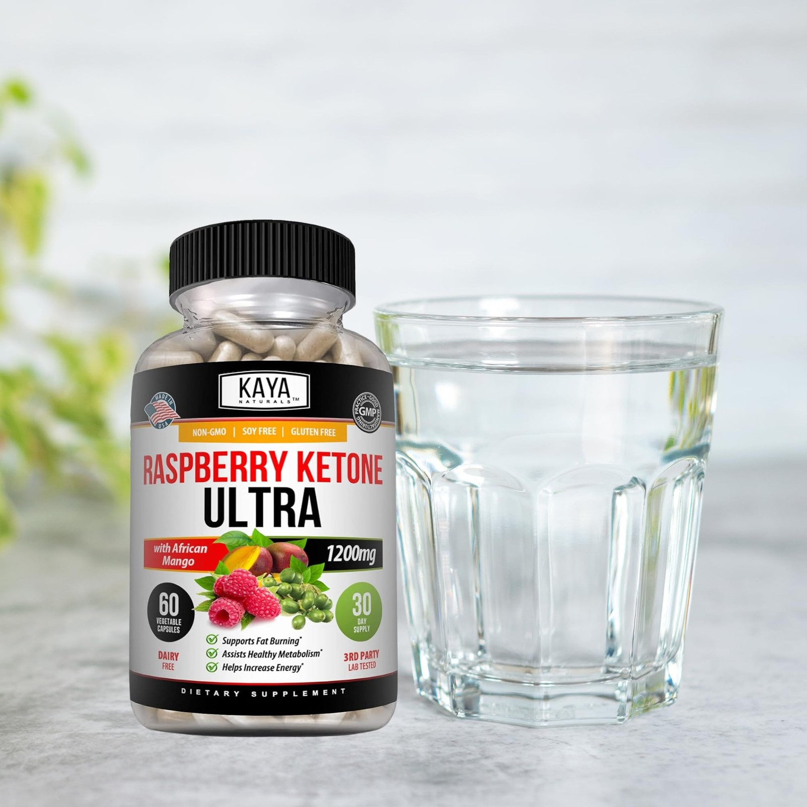 Kaya Naturals Keto Diet Raspberry Ketone – Weight Loss 60 Count (Pack of 1)