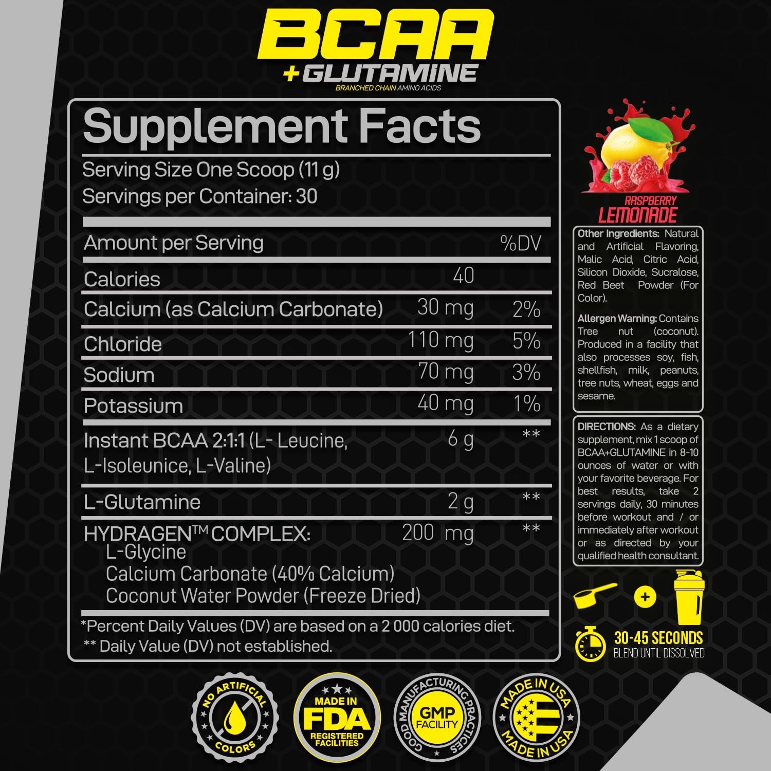 Forzagen BCAAS Amino Acids Powder with Glutamine BCAA Powder, Branched Chain …