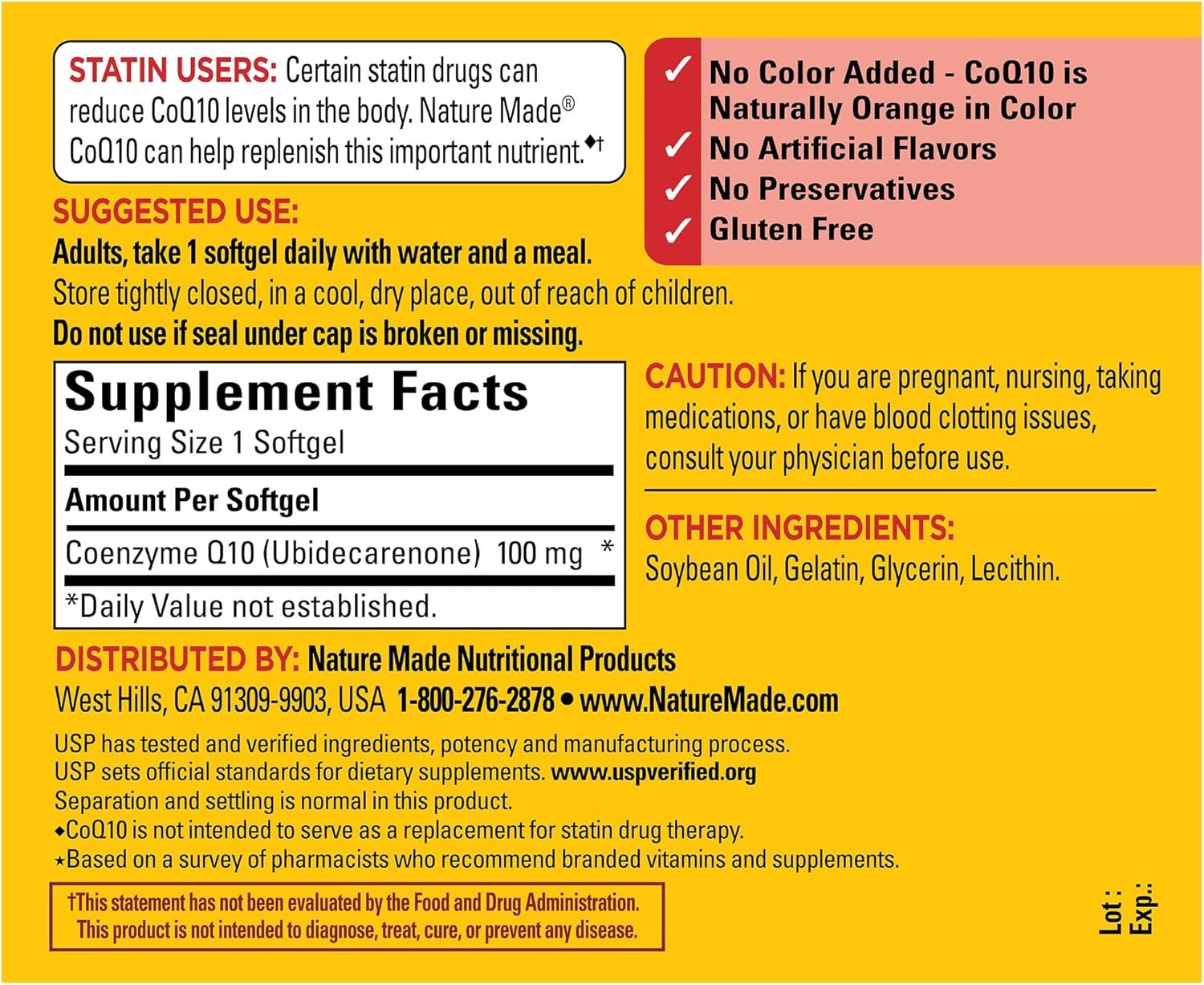 Heart Health & Cellular Energy Support CoQ10 100mg (72 Caps)
