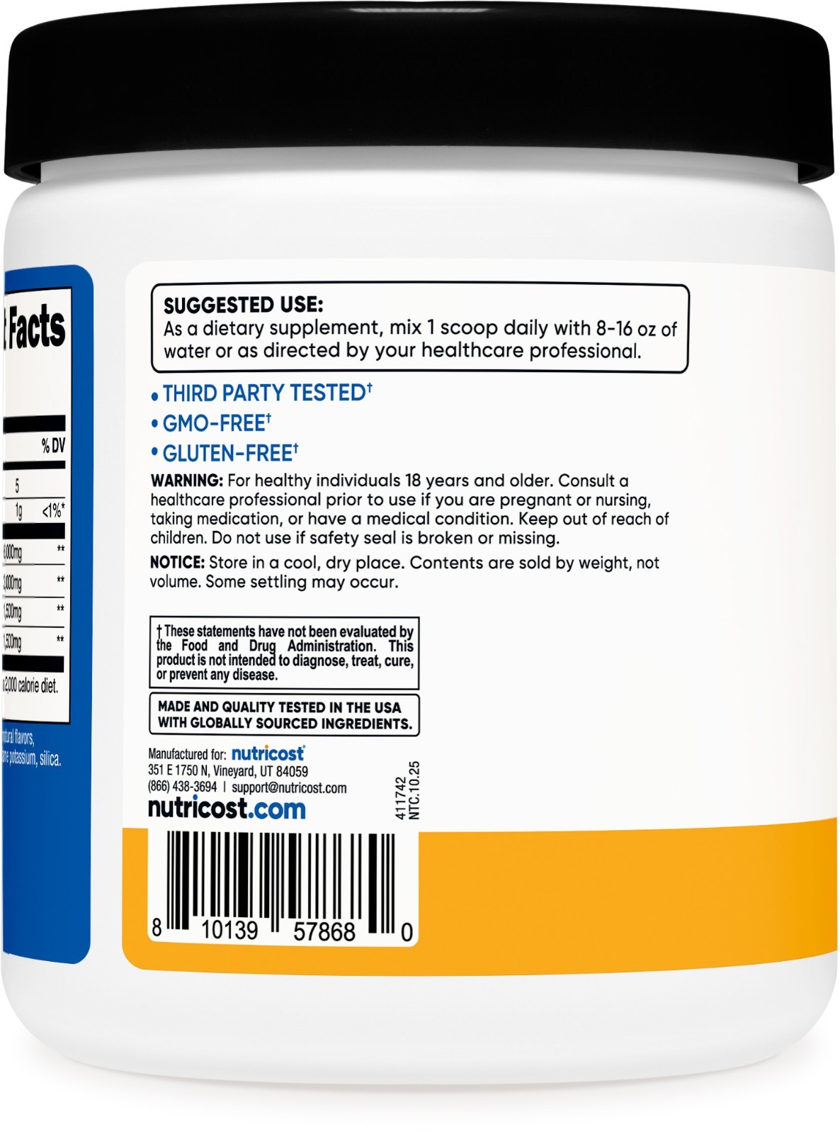 Nutricost BCAA Powder 2:1:1 (Orchard Fruit) – Branch Chain Amino Acids