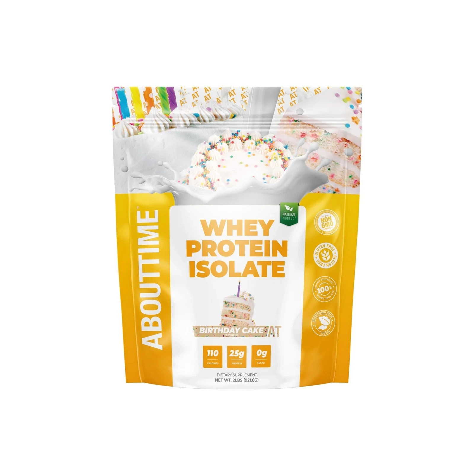 About Time Whey Protein Isolate Powder 25g Birthday Cake, Natural Ingredients…