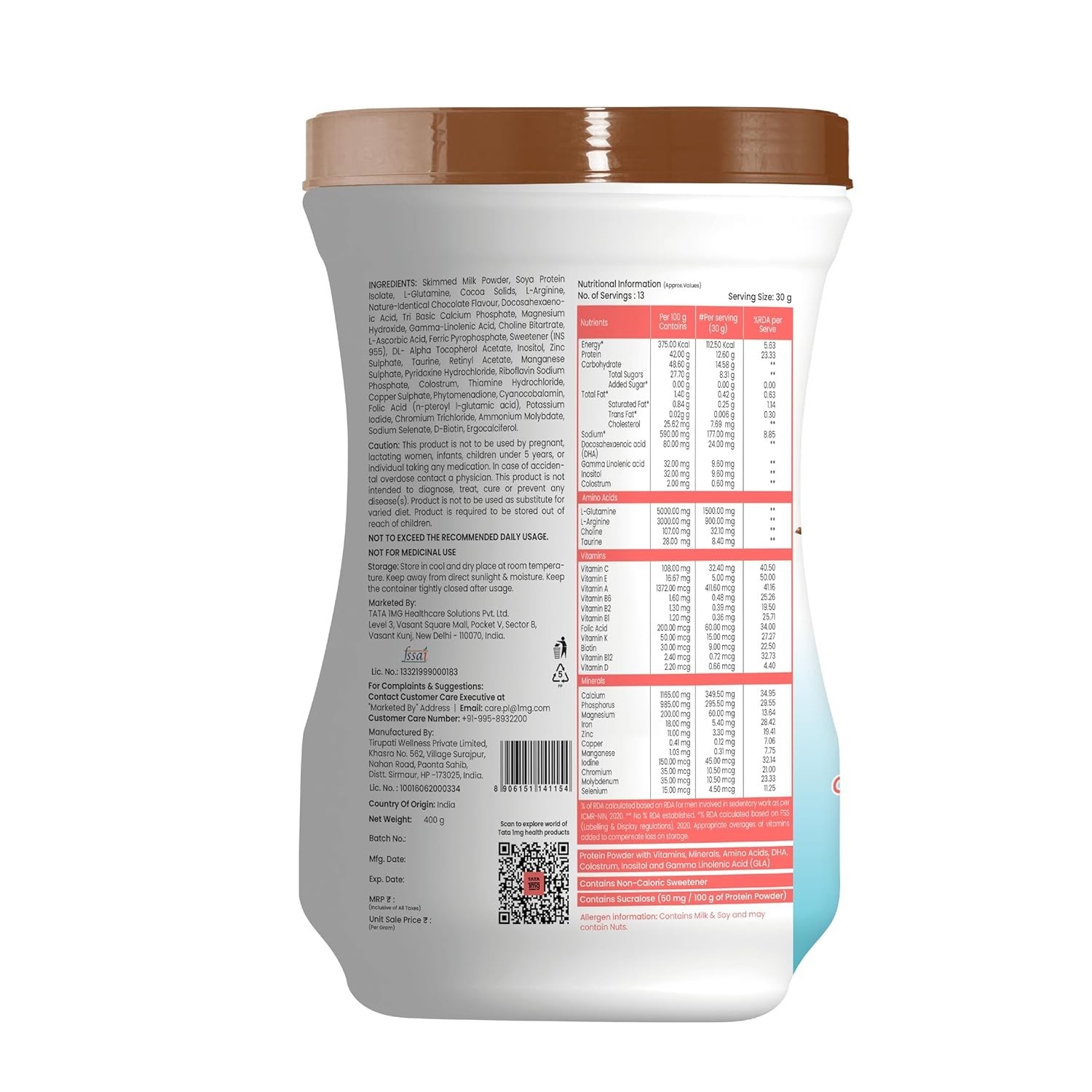 High Protein Powder with 23 essential nutrients For Overall Fitness | Chocolate