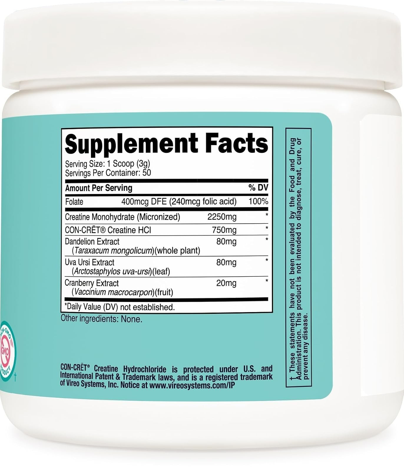 Nutricost Creatine Monohydrate Powder for Women 50 Servings Unflavored
