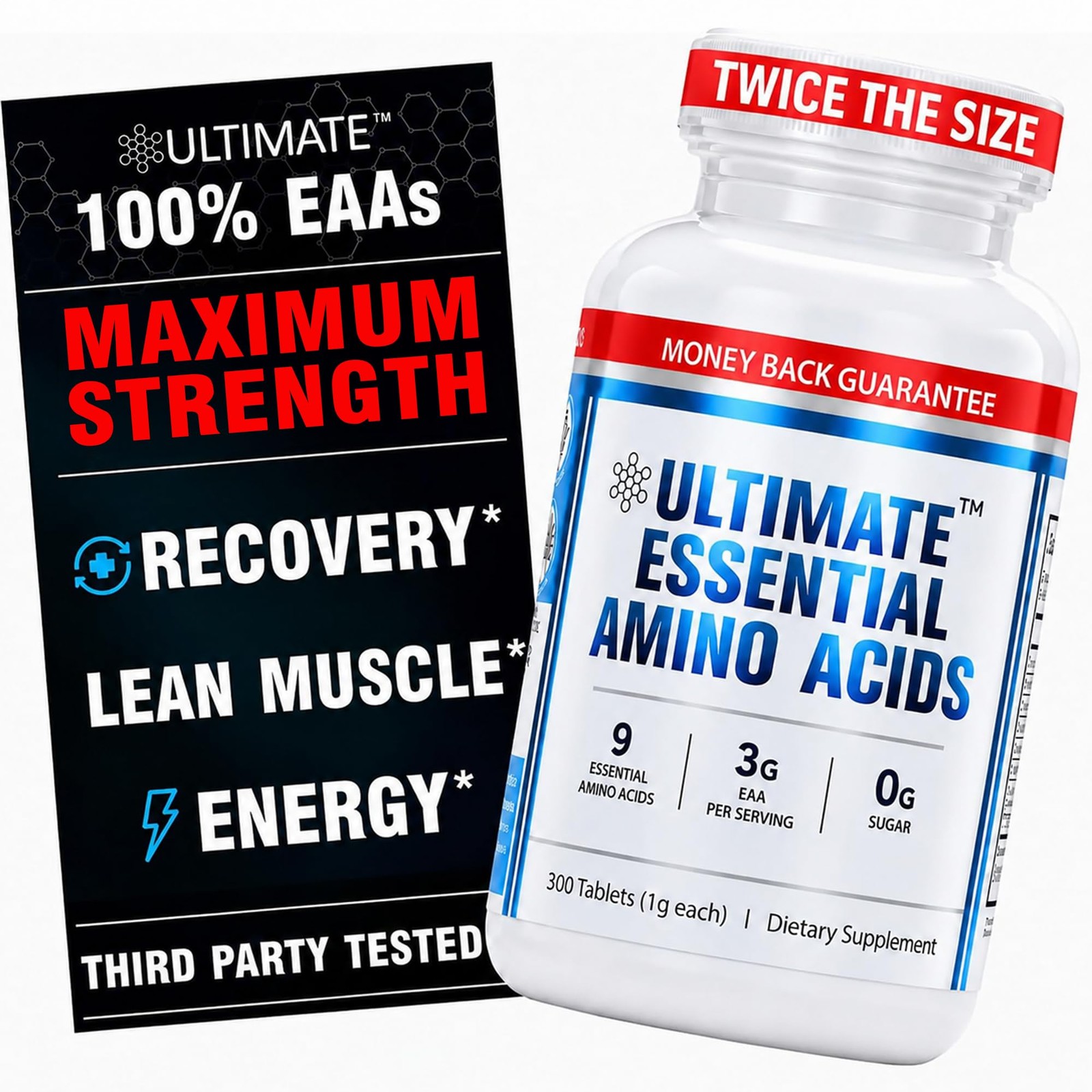Essential Amino Acids Supplement for Cutting, Fasting & Workouts, All 9 EAAs,…
