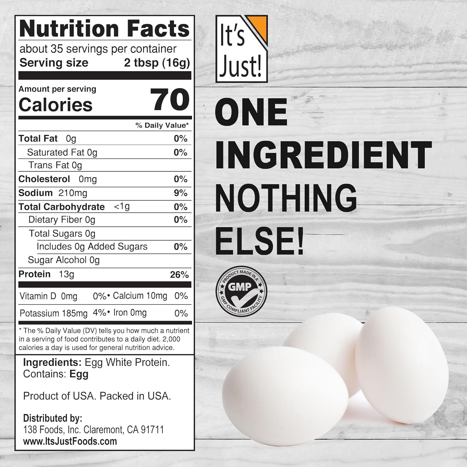 Egg White Protein Powder, 20oz – Affordable Quality for Health Lovers