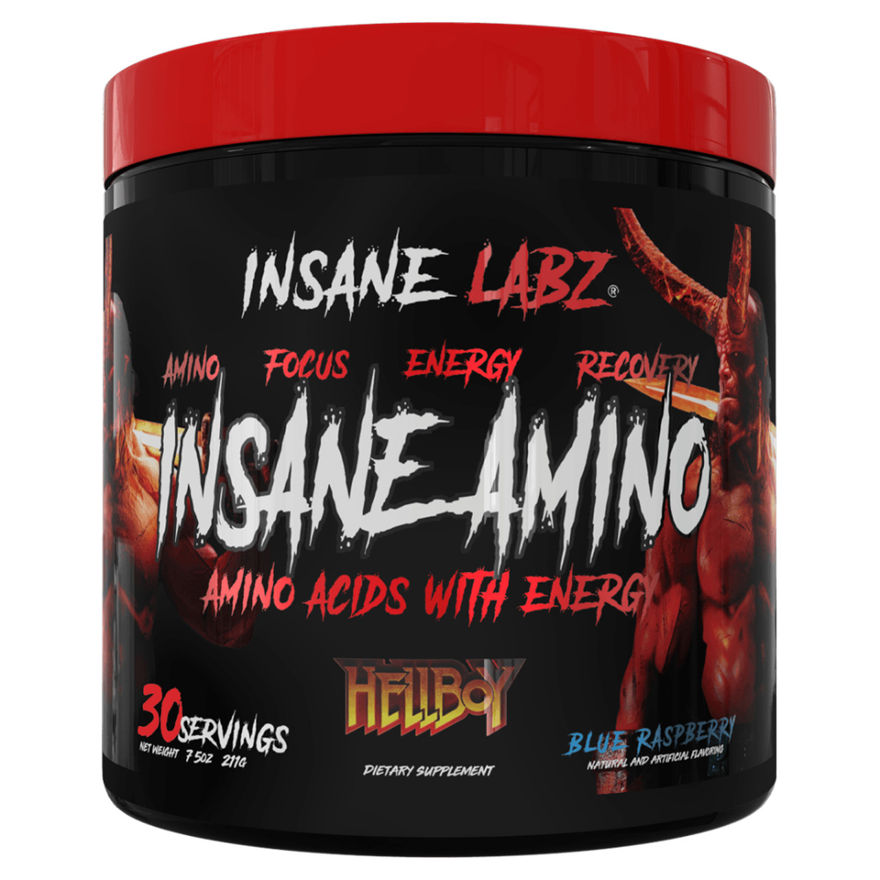 Insane Labz Hellboy Insane Amino BCAA Energy Pre-Workout 30 Servings 3 Flavors