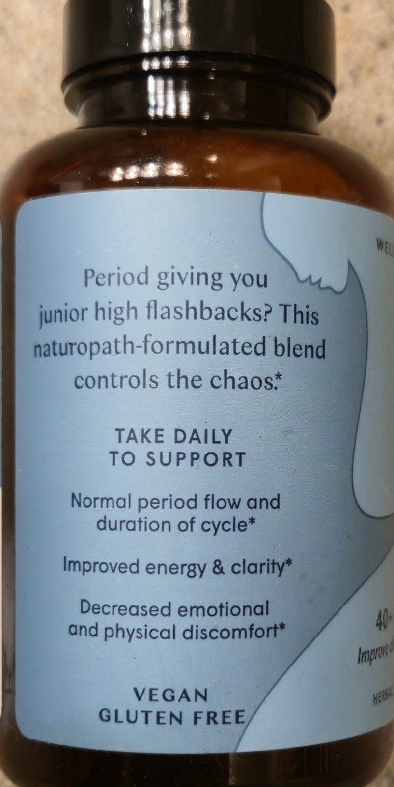WILE 40 + PERIOD SUPPORT Flow, Cramps & Mood 60 Caps (30 Servings) BEST BY 08/26