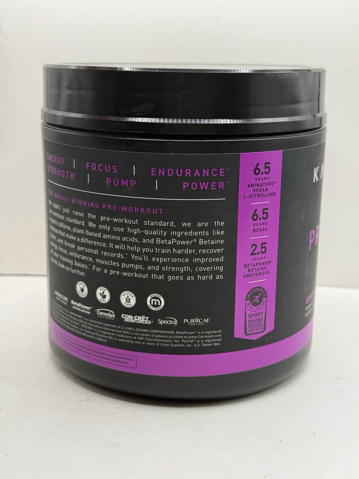 KAGED, Pre-Workout, Grape 1.21 lb (548g) – New!