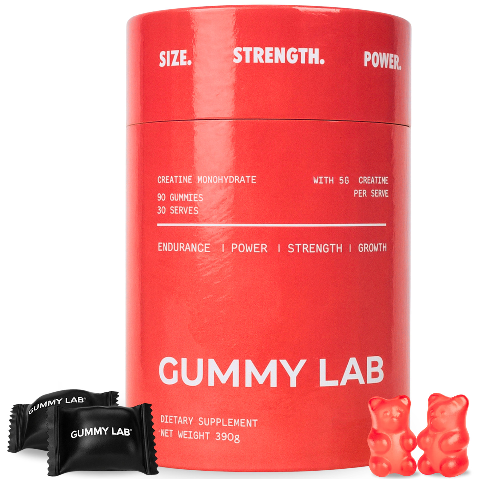 Creatine Monohydrate Gummies 5G Individually Wrapped – Strawberry 30 Serves