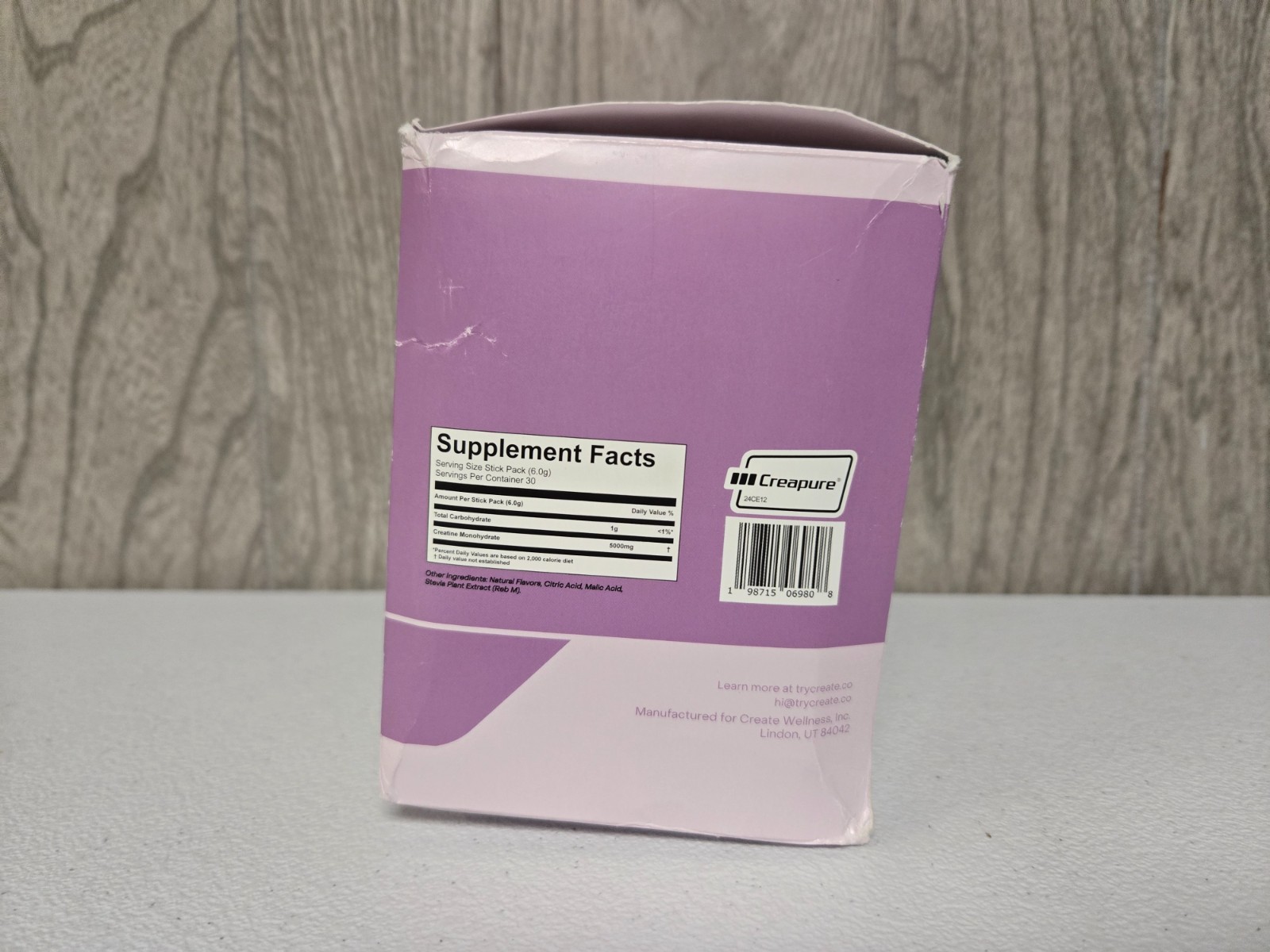 Create Creatine Monohydrate Powder Mixed Berry Dietary Supplement 30 sticks