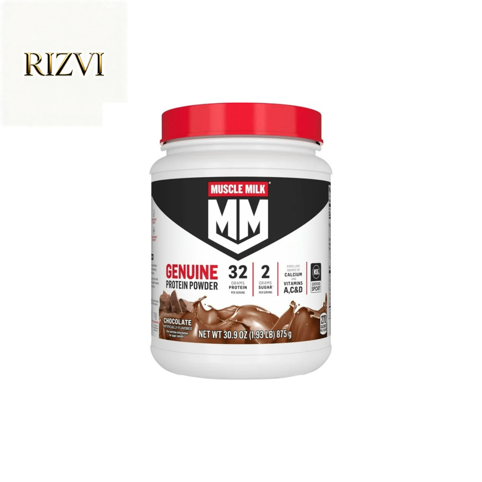 Muscle Milk Genuine Protein Powder, Chocolate, 1.93 Pound, 12 Servings