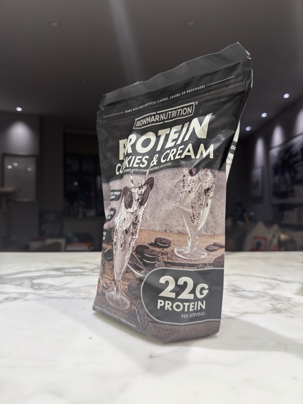 Bowmar Nutrition Whey Protein Powder Cookies & Cream 28 Servings 22g