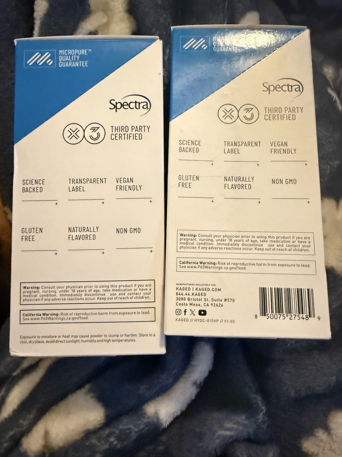 2 box variety Kaged Hydra-Charge Electrolytes Powder Drink Mix Sticks 30 packs