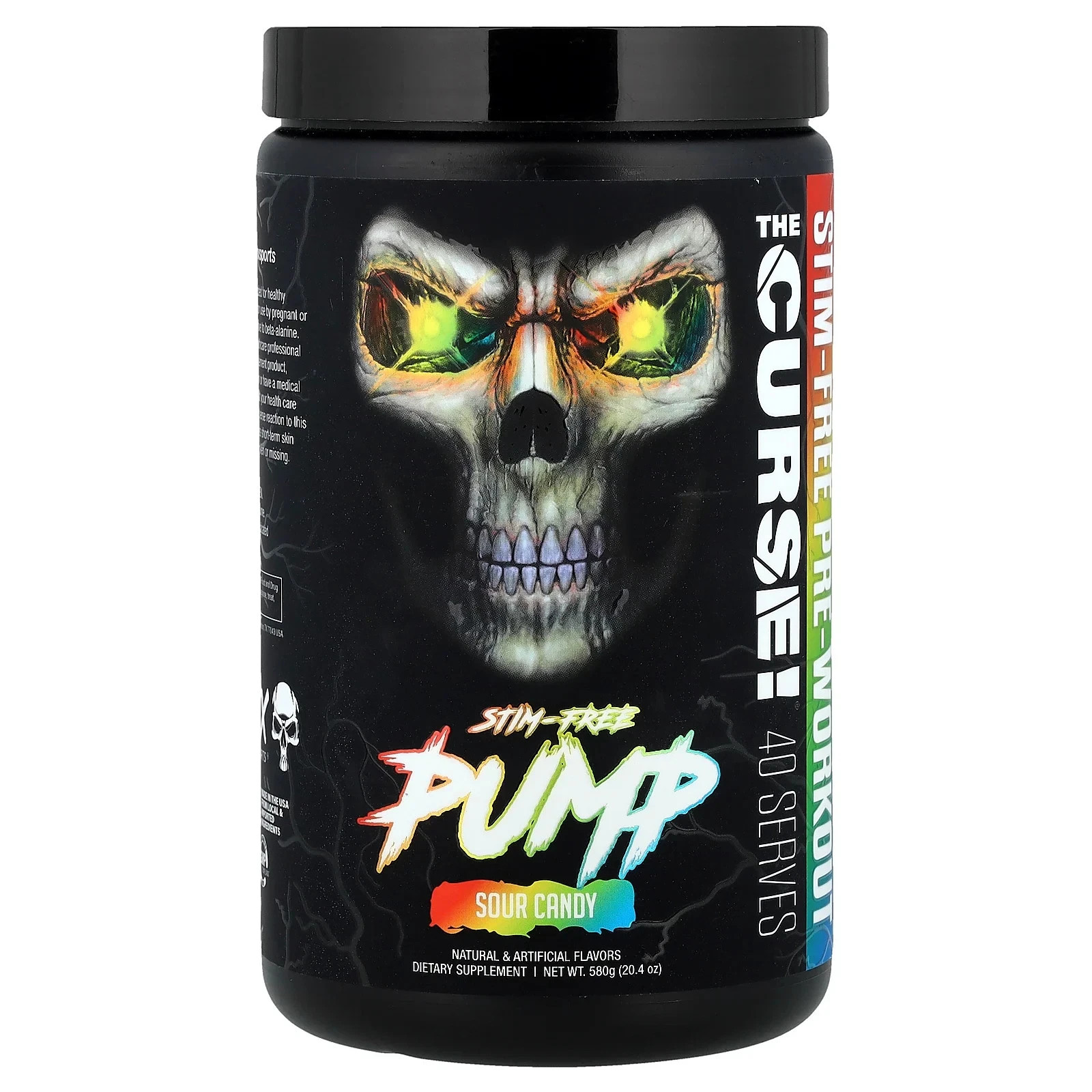 Stim-Free Pump, Pre-Workout, Sour Candy, 20.4 oz (580 g) PACK OF 2