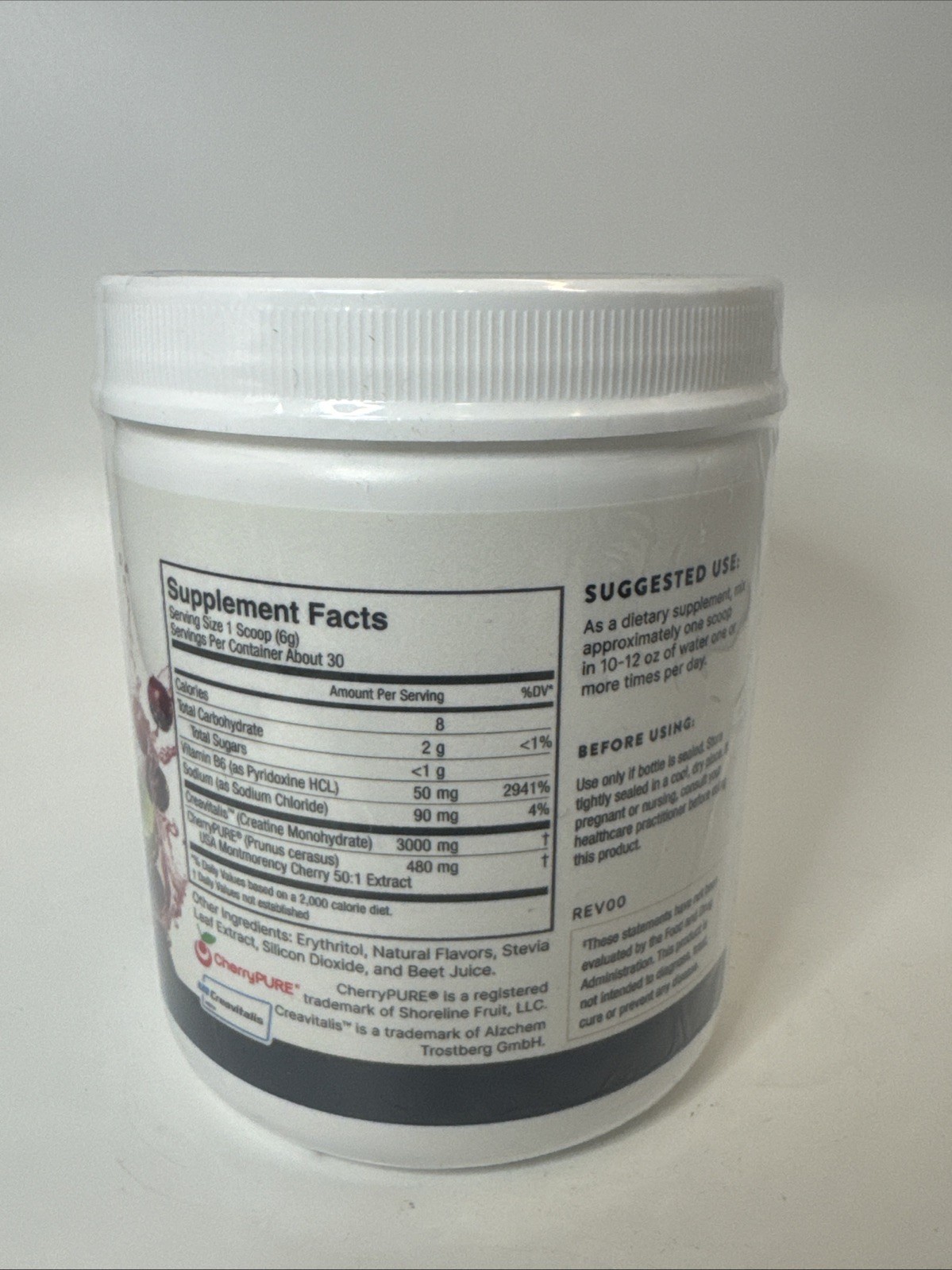CreaLife – German Micronized Creatine + USA Tart Cherry + Vitamin B6 12/2026
