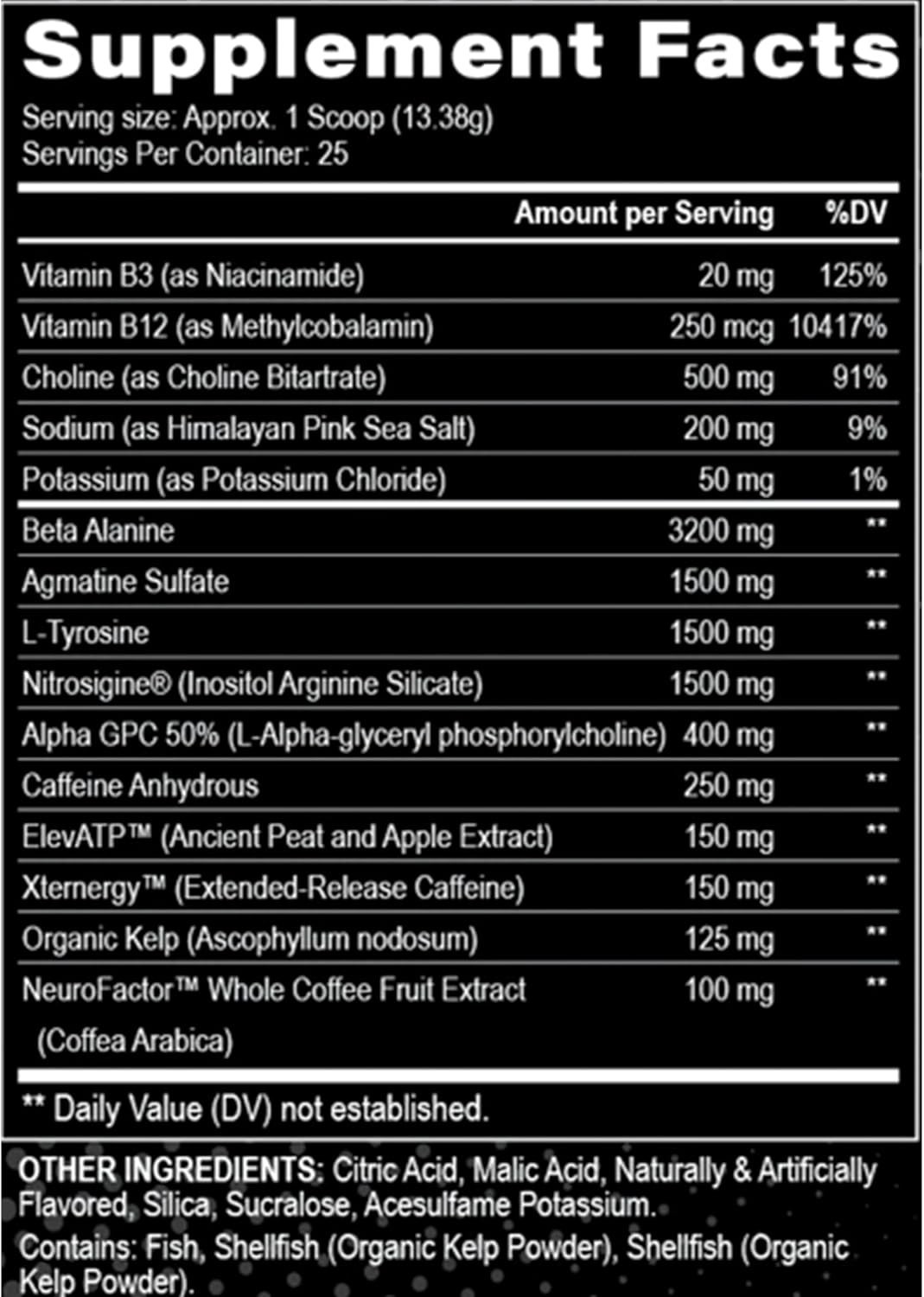 Black Magic Supply Villain High-Stim Nootropic Pre-Workout