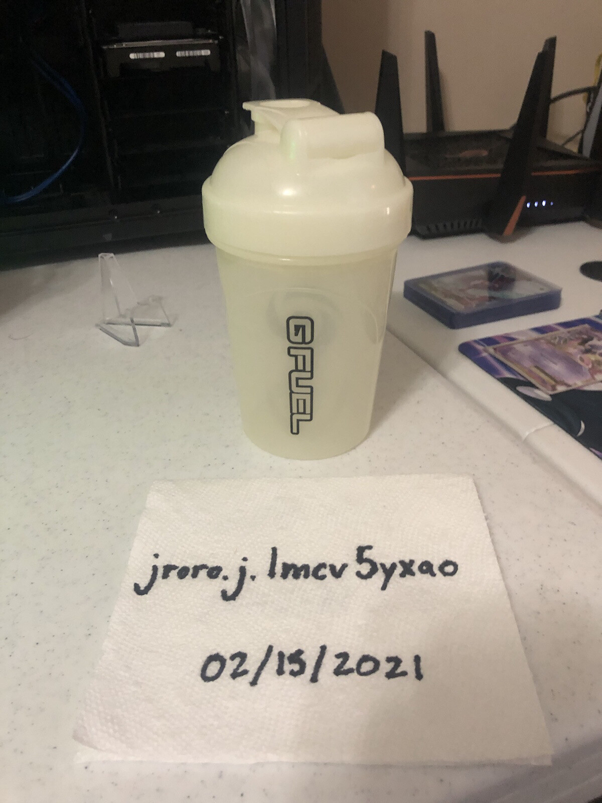 Glow In The Dark G Fuel Shaker Cup (2015 Read Description)