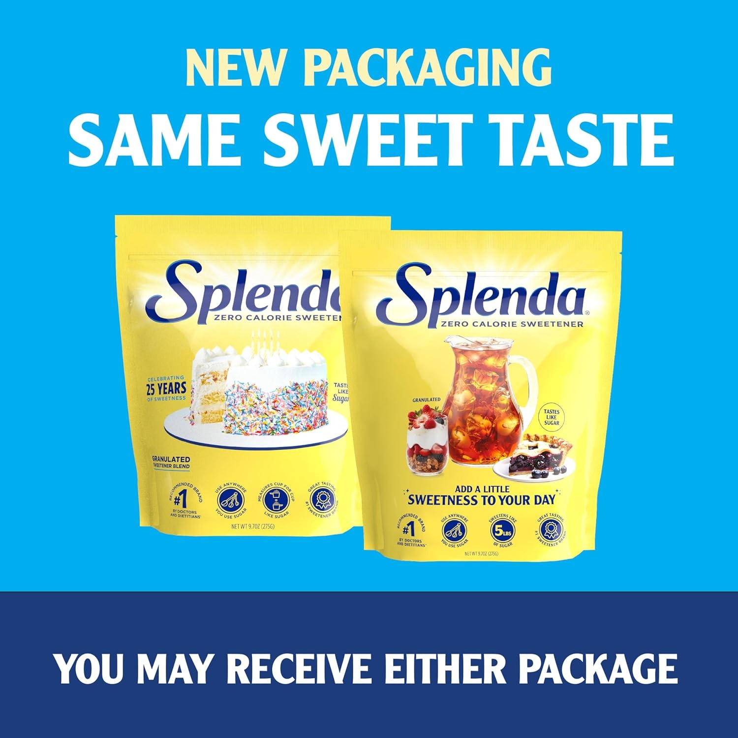 SPLENDA Zero Calorie Sweetener, Granulated Sugar 9.7 Fl Oz (Pack of 1)