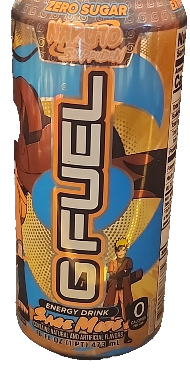 Gfuel Saga Mode Naruto Shippuden Anime Ninja Energy Drink G Fuel limited Edition