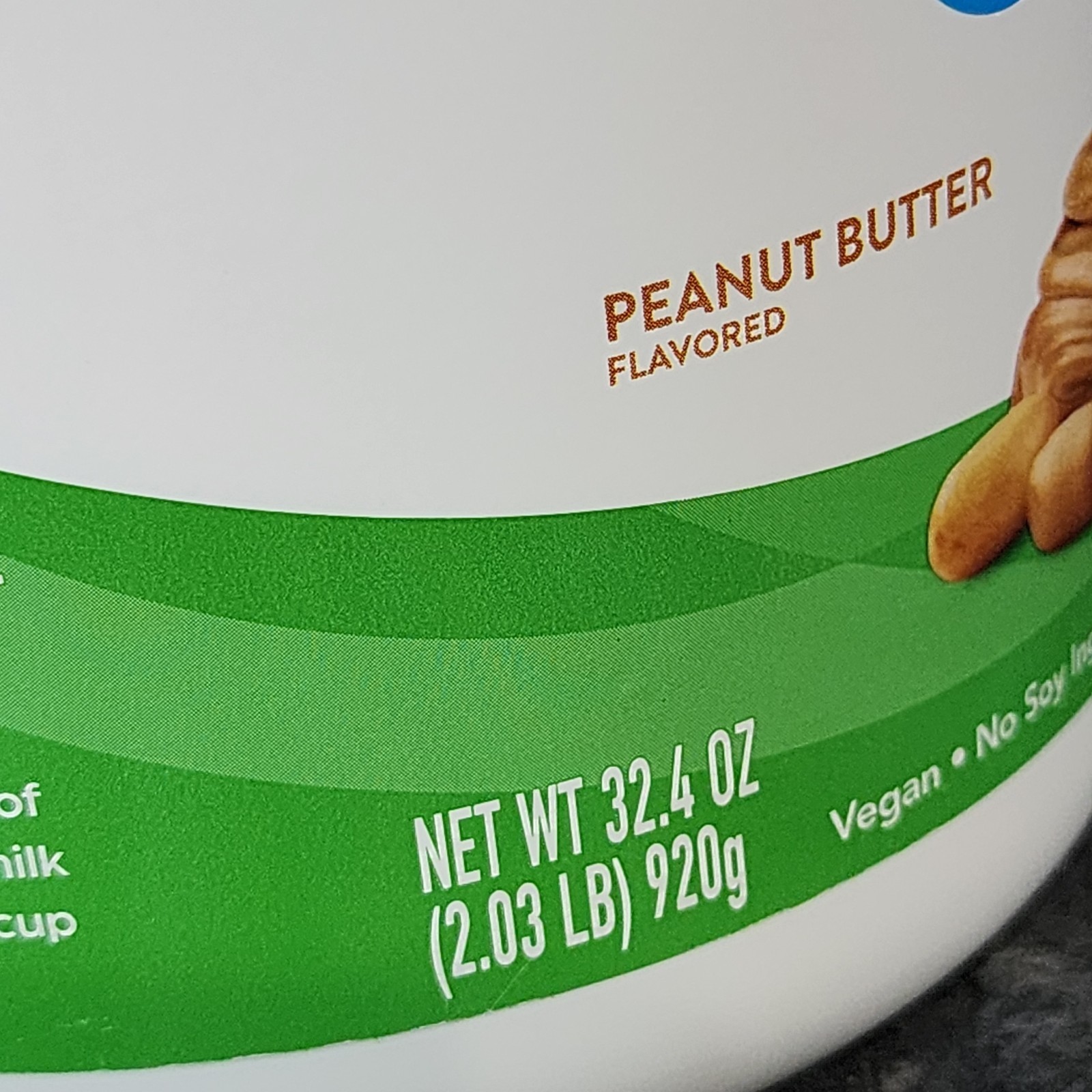 Orgain Organic Plant Based Protein Powder Peanut Butter 2.03 LB Pound 21g Vegan