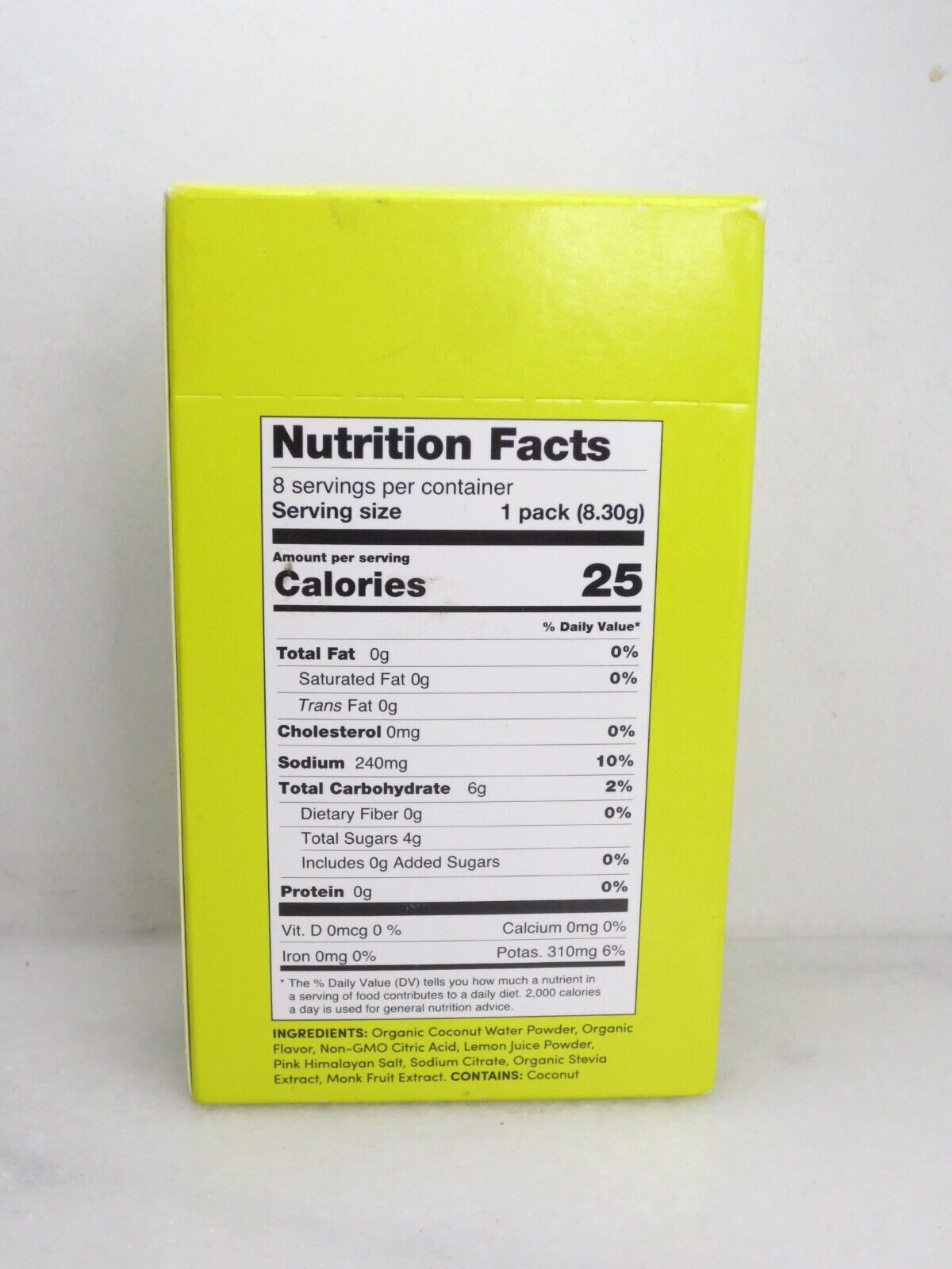 CURE HYDRATION MAIN SQUEEZE LEMON DAILY ELECTROLYTE MIX 8 PACKETS EXP: 2026 2PCS