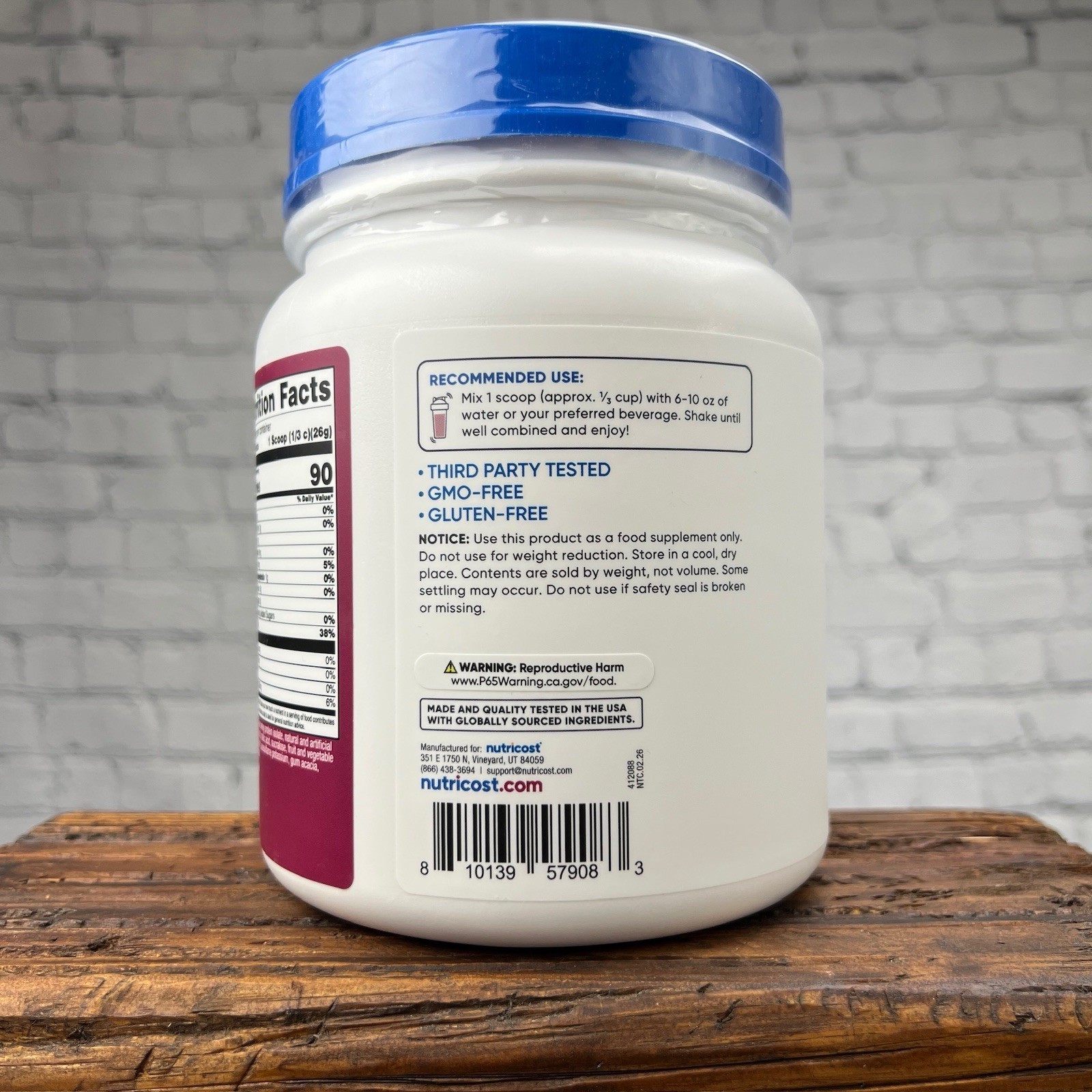 Nutricost Clear Whey Protein Isolate Powder, Electric Grape, 1 lb