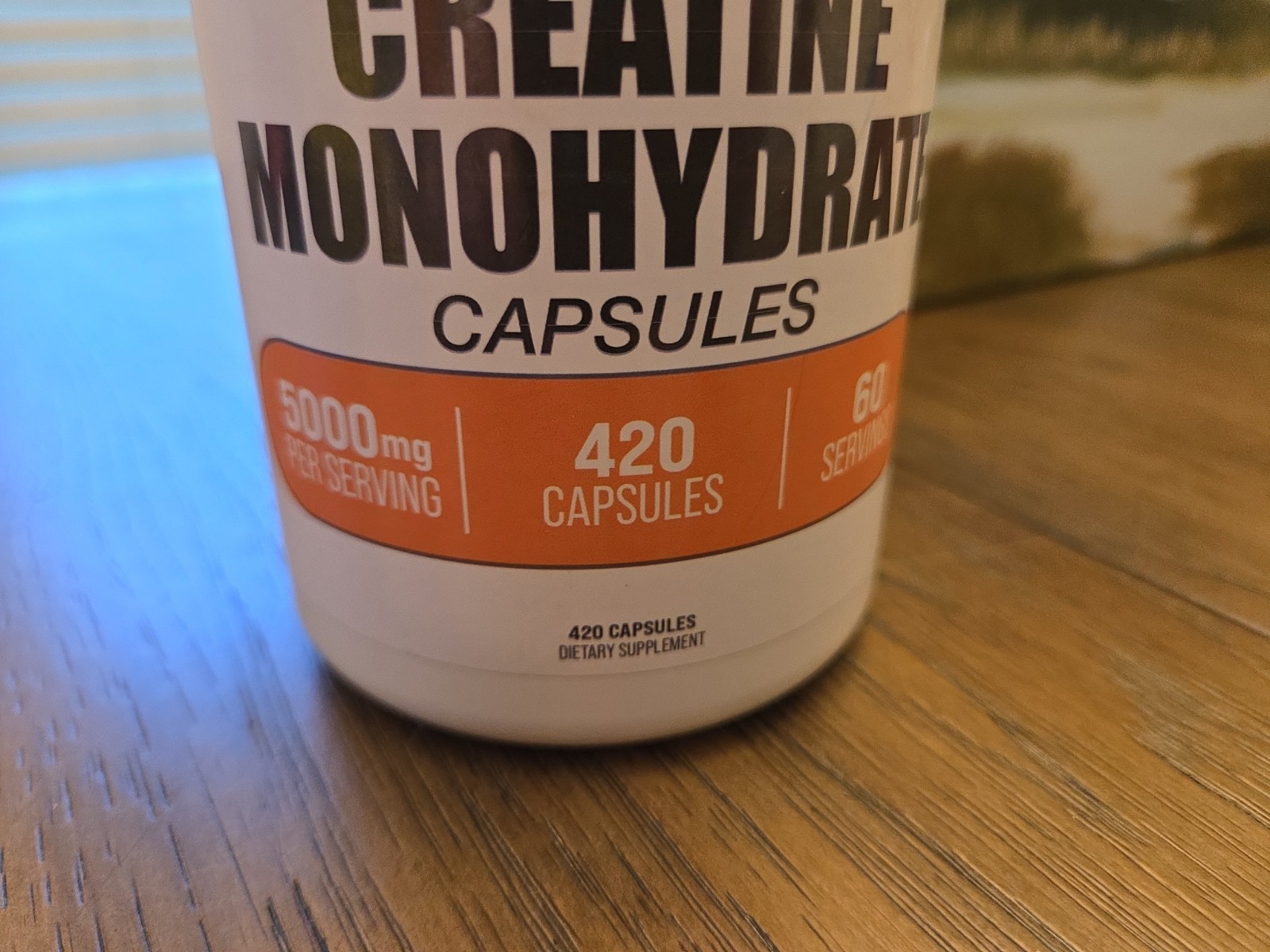 BulkSupplements Creatine Monohydrate Capsules 420 Capsules 07/2027