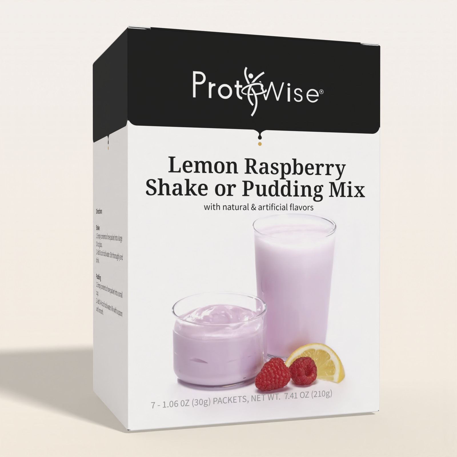 ProtiWise Lemon Raspberry Protein Shakes, Low Carb KETO Friendly Diet 7ct