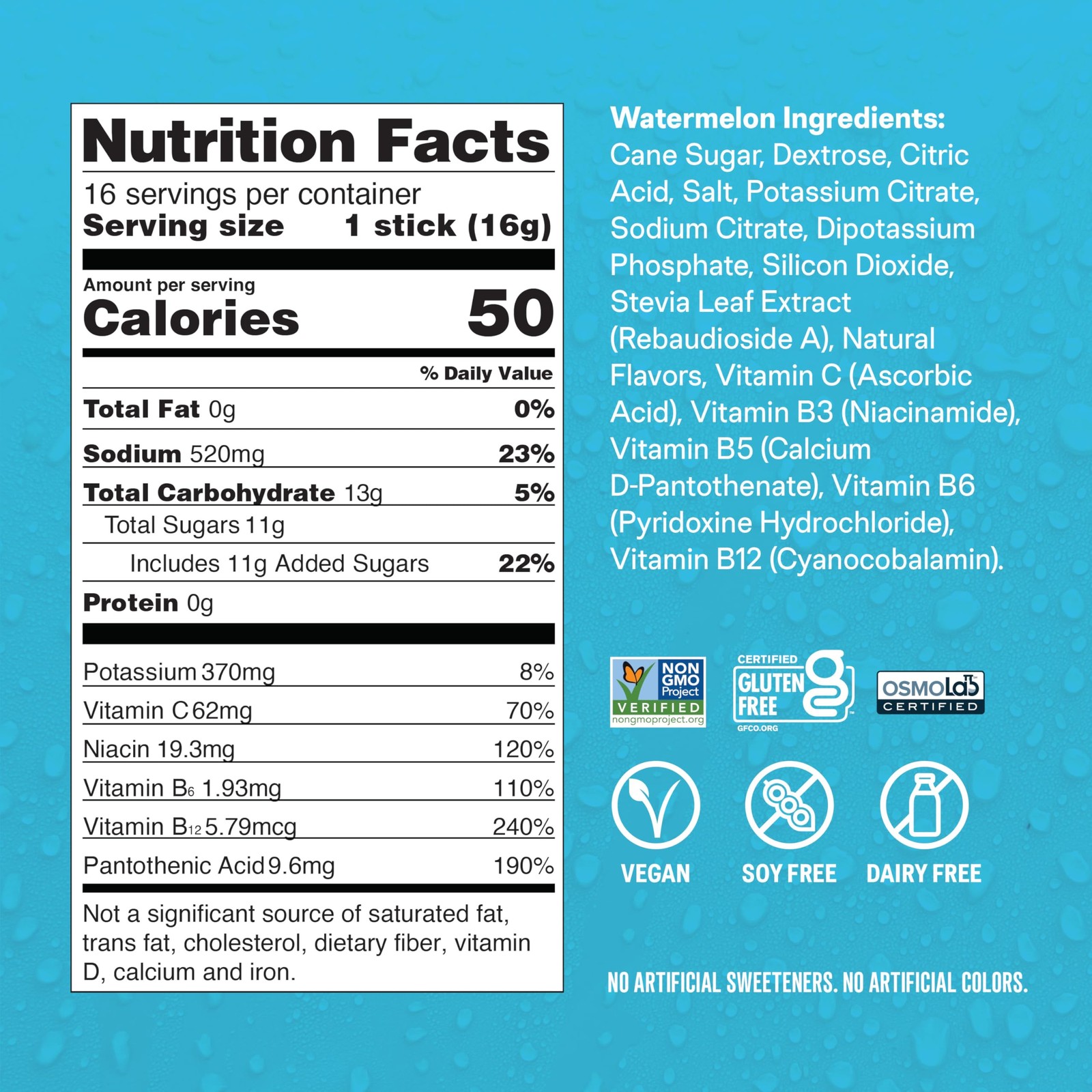 Liquid I.V. Hydration Multiplier – Watermelon Electrolyte Powder Drink Mix 1