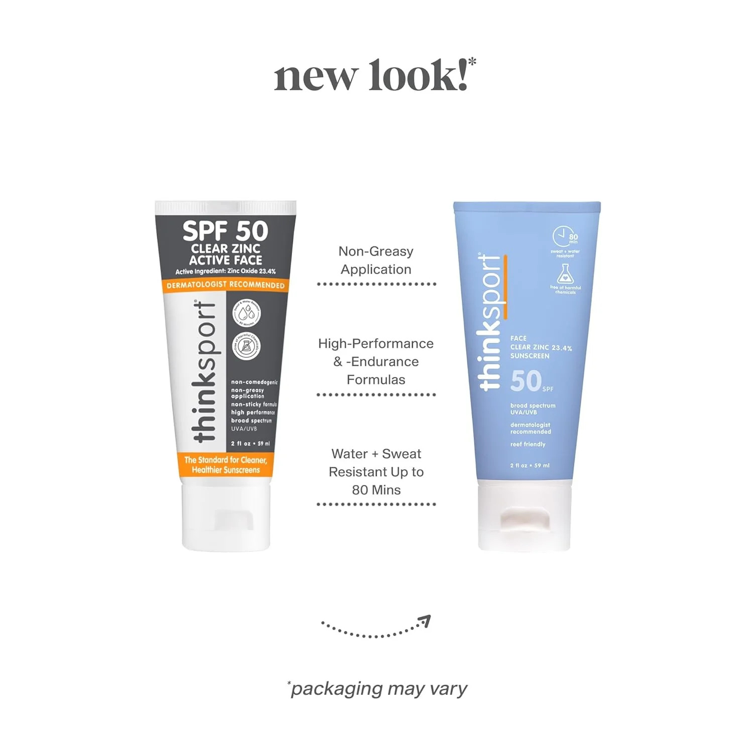 Thinksport Safe Sunscreen Active Clear Zinc SPF 50 – 1 Each – 2 oz