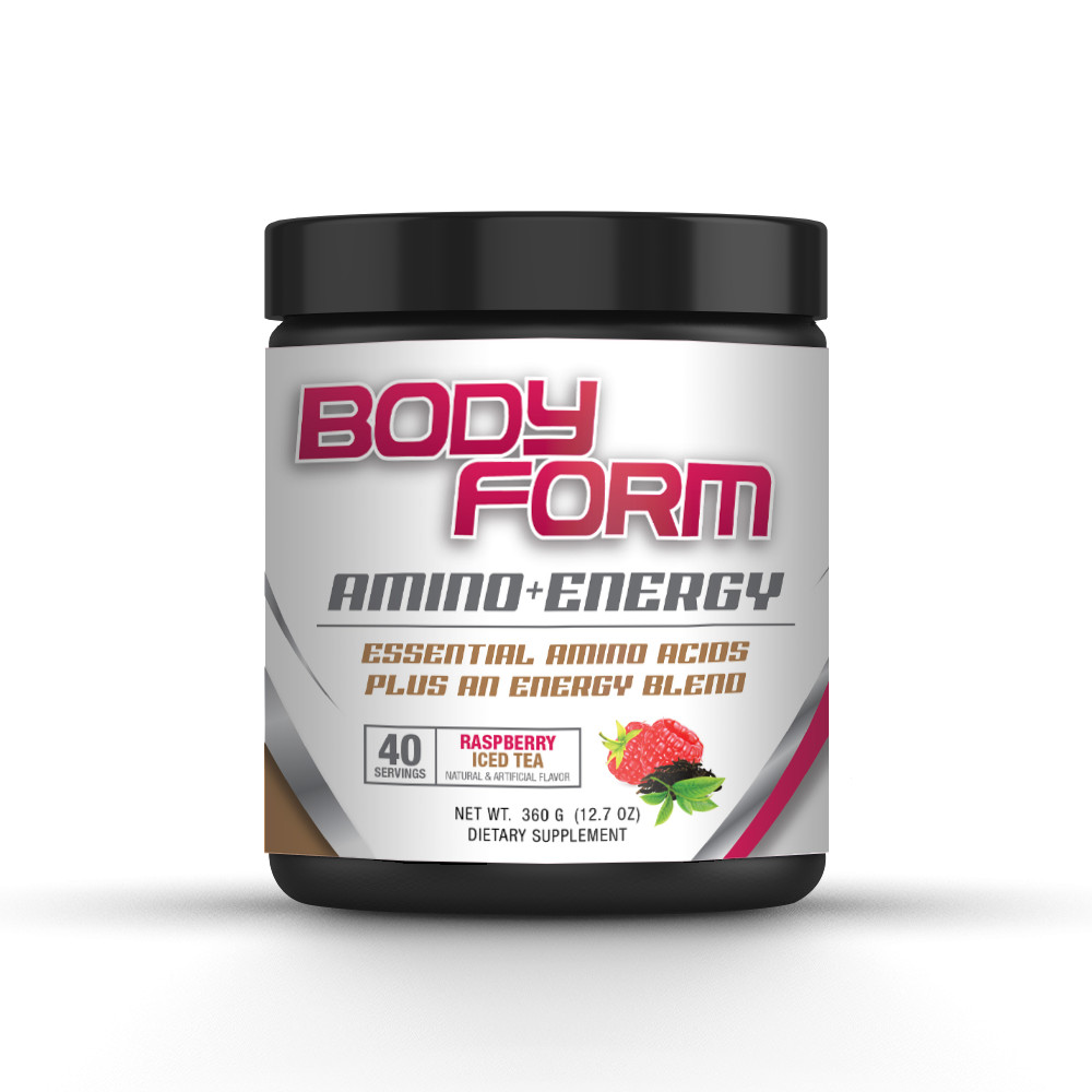 Bodyform Amino Energy – Raspberry Iced Tea (2 Pack) – 80 Total Servings