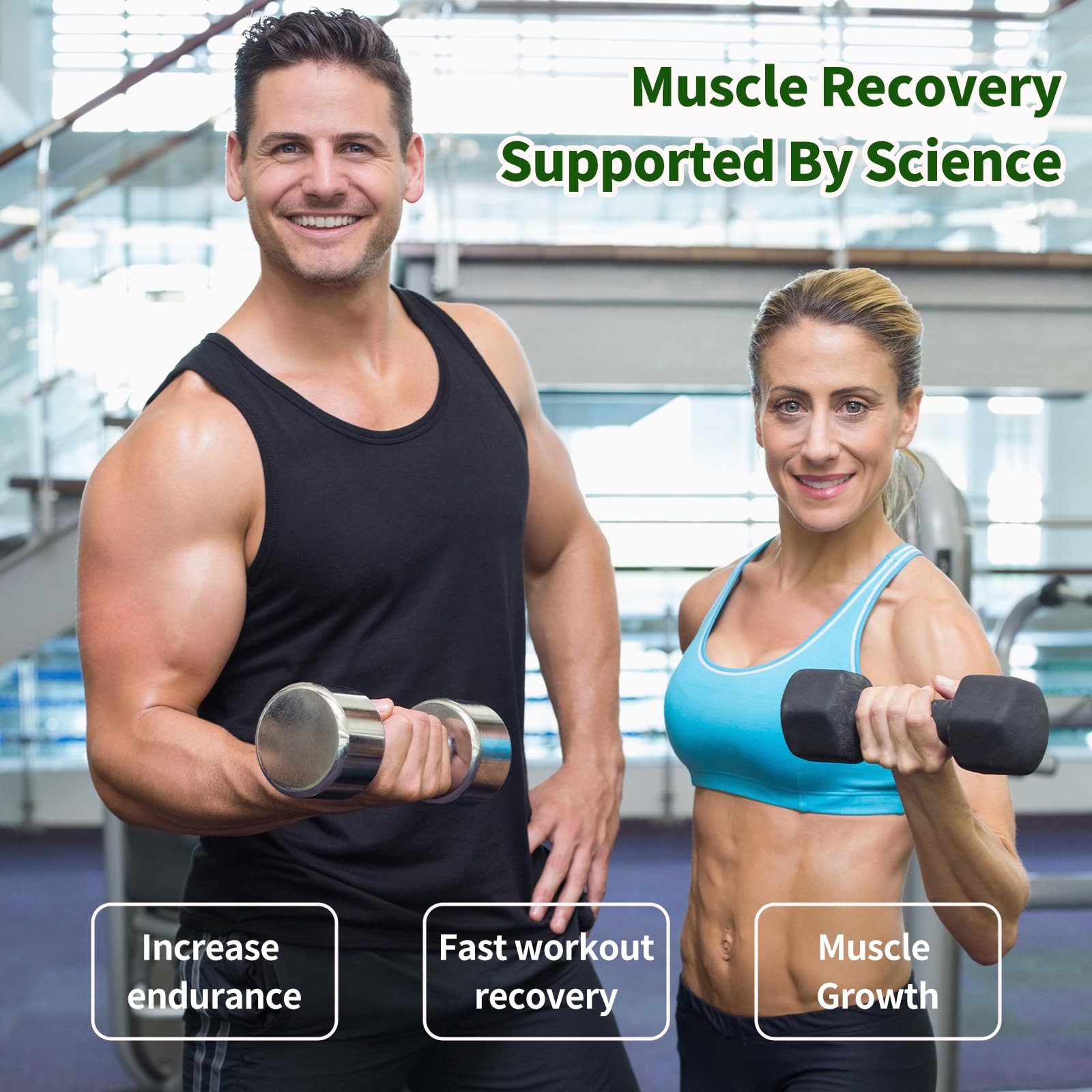 HMB L-Leucine Gummies 3000mg Sugar Free Muscle Growth Recovery 90 Ct