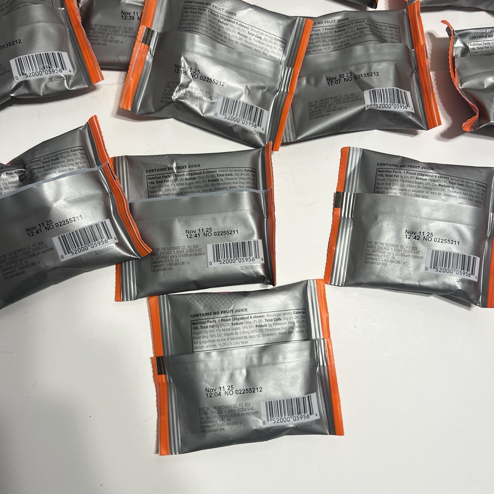 Lot Of 16 Gatorade Chews