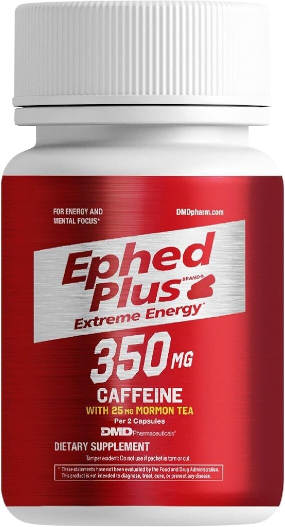 24 Tablets Bottle -Ephed Plus Extreme Energy with Mormon Tea – Weight Loss