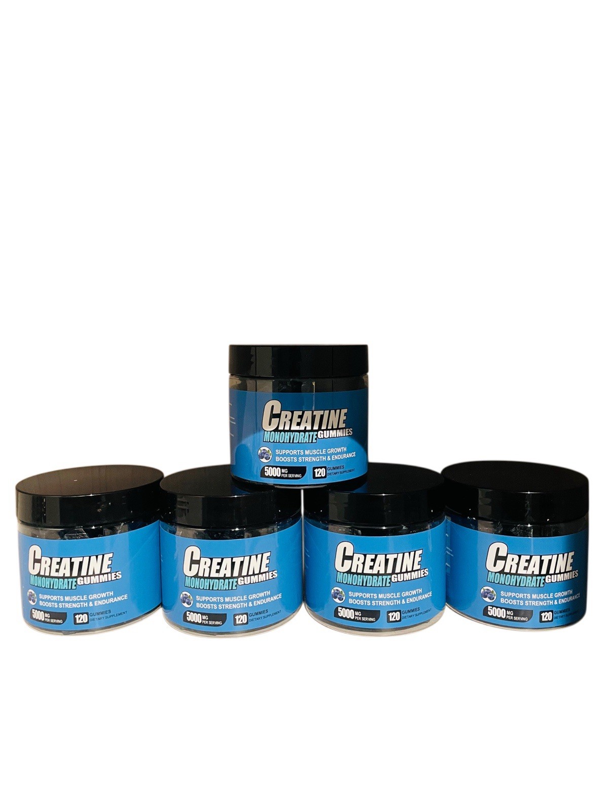 OEM Private Label Creatine Monohydrate Gummies 5000mg 120 Sugar Free Vegan