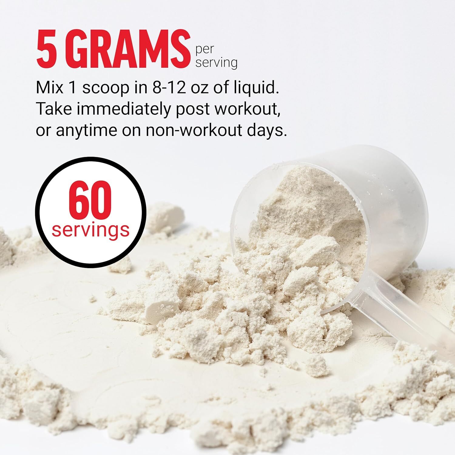 FORCE FACTOR Creatine Monohydrate, Creatine Powder for Muscle Gain, More Strengt