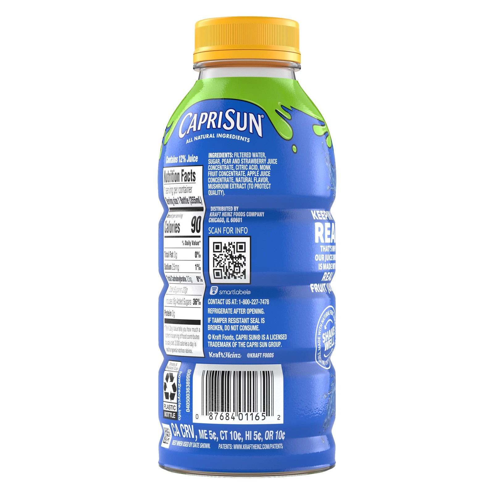 Strawberry Kiwi Flavored Juice Drink Blend 12 fl oz Bottle