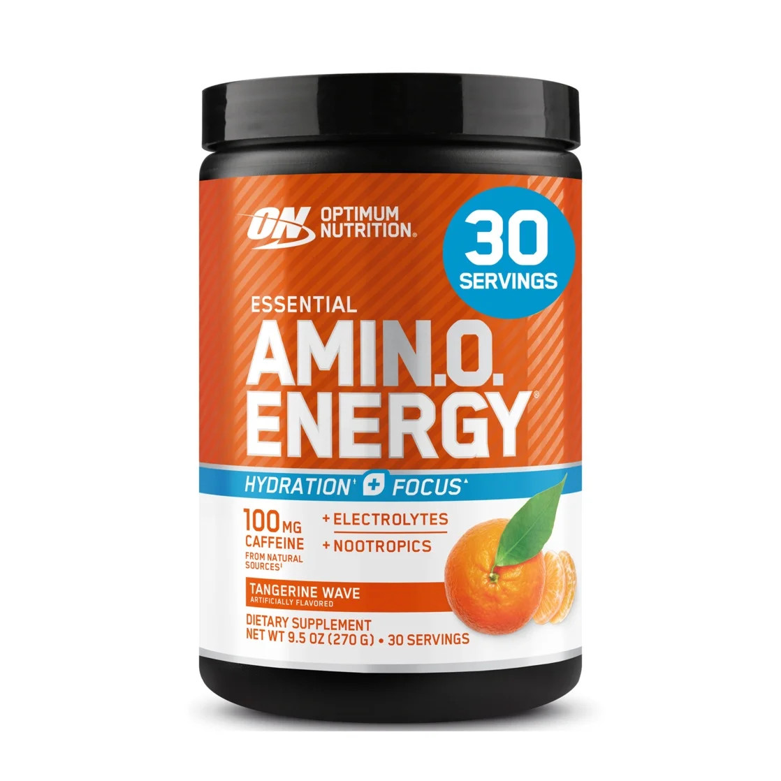 Essential Amino Energy Powder plus Hydration, Tangerine Wave, with BCAA, Electro